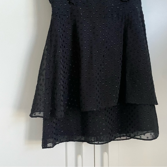Parker Black Polka Dot Mini Dress - Picture 5 of 8